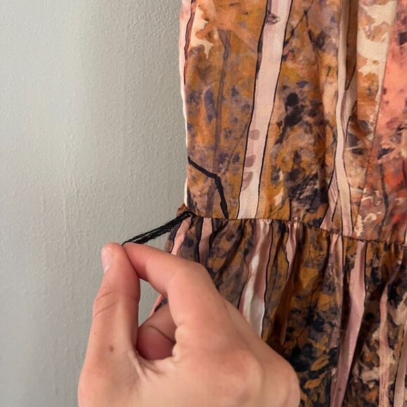 ModCloth Womens Certifiably Sweet Dress Small Sleeveless Pink Trees *No Belt - Picture 4 of 13